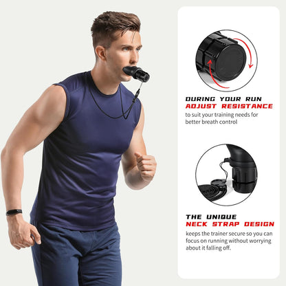 Breathing Trainer for Portable Lung Trainer, Breathing Resistance Trainer for Daily Fitness Training, Breathing Trainer for Lungs Different Fitness Needs & Easy to Clean.