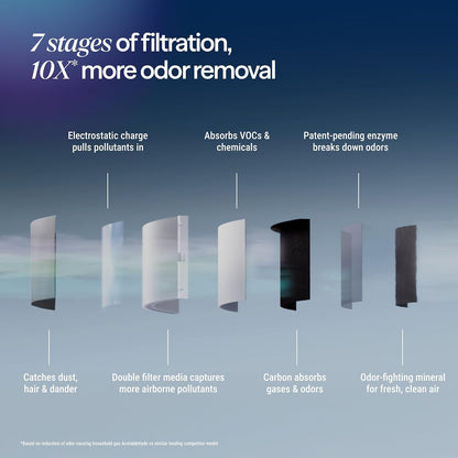BLUEAIR Air Purifier for Home HEPA Air Purifiers for Pets, Allergies, Dust, Nursery, Office HEPASilent Techonolgy Air Cleaner for Small Rooms 432 sq ft coverage - Blue Pure 511