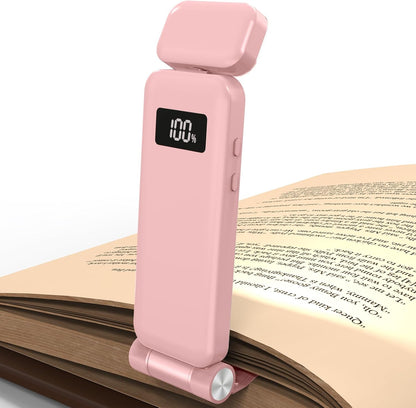 KTEBO 2 Pack Rechargeable Book Light Clip-On Reading Light for Books in Bed | 9 eye-friendly modes from 3 color temperatures and 3 brightness, USB-C up to 30 hrs - Black & Black