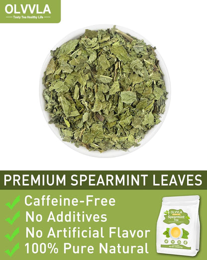 Olvvla - Spearmint Tea Bags - 1.5g X 50 Count - Pure Spearmint Leaves