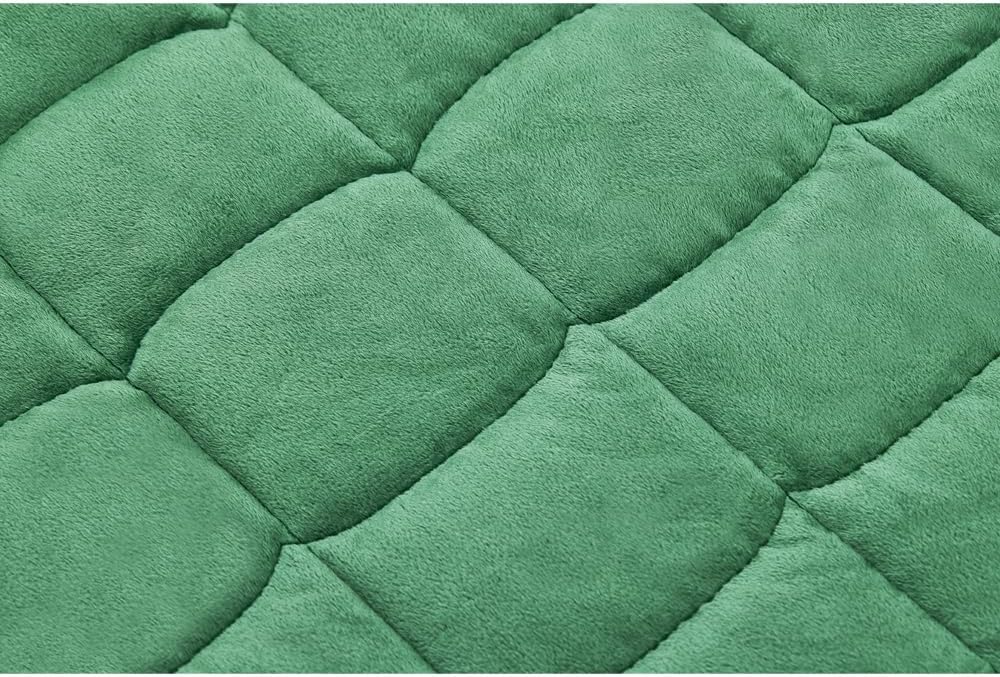 TONGDADA Weighted Lap Blanket 7lbs for Adult,Perfect for Relaxation, Lounging, Napping, Sleeping & Travel,Luxury Minky Weighted Body Blanket,Weighted Throw Blanket-Dark Grey Minky Dot, 29" x 24"