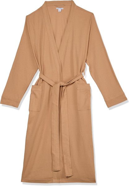 Amazon Essentials Women's Lightweight Waffle Full-Length Bath Robe (Available in Plus Size)