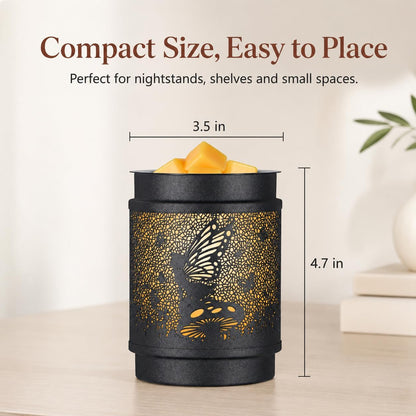 kobodon Wax Melt Warmer Metal Wax Warmer for Scented Wax Electric Fragrance Candle Oil Burner 2 in 1 Wax Melts as Gifts for Moms Grandma Women Girls(Sunflower)
