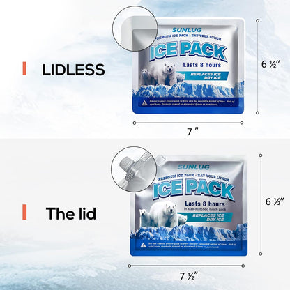 Cooler Ice Packs Reusable Ice Packs for Coolers Long Lasting Freezer Packs for Cooler Bag, Lunch Bags, Cooler Backpacks