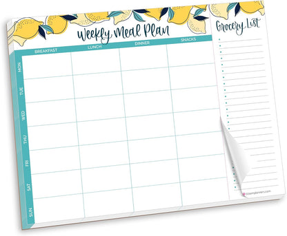 bloom daily planners Horizontal Weekly To Do List Notepad with 60 Undated Sheets - Weekly Desk Planner or Chore Pad with Priorities & Habit Tracker - 8.5” x 11” - Pastel