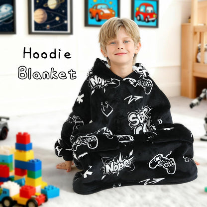 Aemicion Strawberry Blanket Hoodie,Oversized Sherpa Wearable Hooded Blanket,Warm Cozy Sweatshirt Gifts for Women Girls Adult