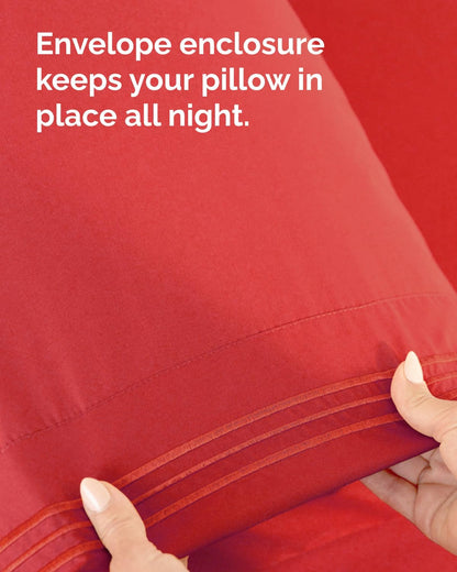 Standard Pillow Cases Set of 10 - Ultra Soft Hotel Quality Pillowcase Covers - Comfy, Cozy & Wrinkle Free - Shrink, Stain and Fade Resistant - Machine Washable Pillow Protectors - 10 Pcs Set - White - Colors B