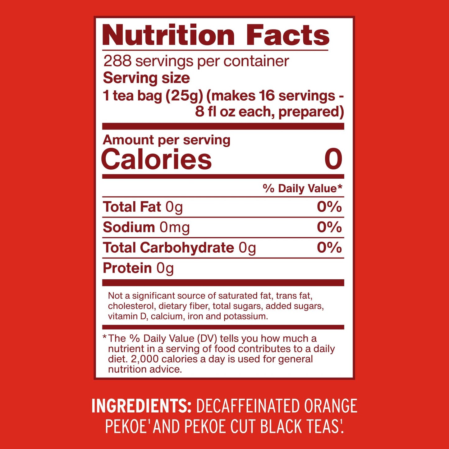 Luzianne Unsweetened Hibiscus Iced Tea Bags, Family Size, 22ct Box (Pack of 6)
