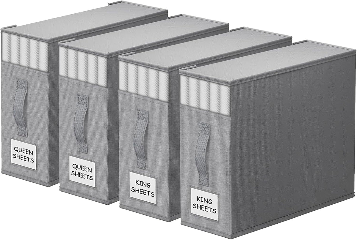 StorageTastic Bed Sheet Closet Organizers and Storage Under Bed Storage