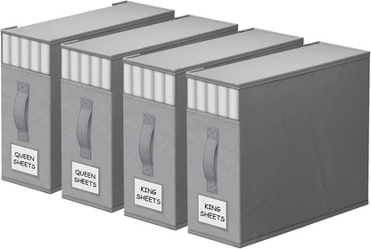 StorageTastic Bed Sheet Closet Organizers and Storage Under Bed Storage