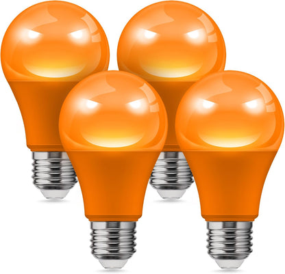 L LOHAS LED Sleep aid Amber Light Bulbs, Blue Light Blocking, A19 9W(60 Watt Equivalent) Dim Light Bulbs, 1800K Warm Light Bulb, E26 Base, 2 Pack
