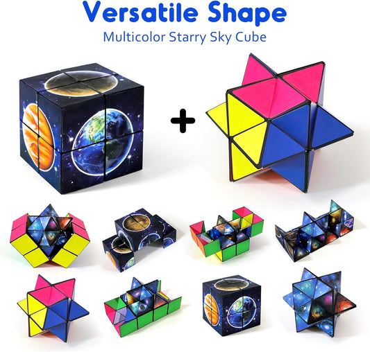 Luaxkpi Toys for Boys Age 8-12 Gifts for 9 10 11 12 Year Old Boy Girls, Infinity Cube Fidget Toy for Kids Ages 8-10 Star Cubes for Boys Girl Toys 10-12 Years Old Birthday Presents Gift Ideas