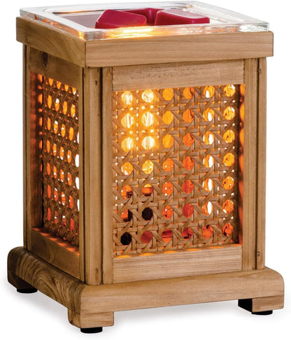 Candle Warmers ETC. Vintage Bulb Illumination Fragrance Warmer- Light-Up Warmer for Warming Scented Candle Wax Melts and Tarts to Freshen Room, Apothecary