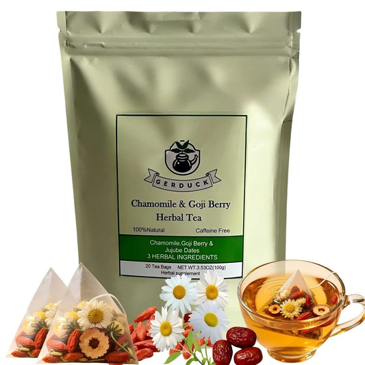 Chamomile Tea with Goji Berry & Jujube Dates - Naturally Sweet & Floral