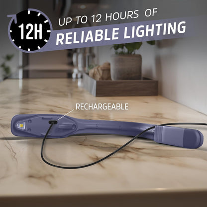 Energizer Flex-R LED Rechargeable Book Light for Reading in Bed, Reading Light with Warm LED Color, Long-Lasting and Lightweight,Blue
