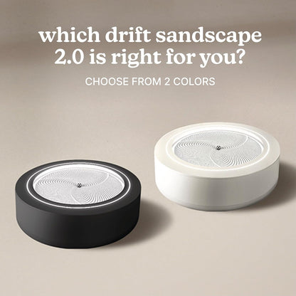 Homedics Drift 11” Sandscape – Version 2.0 with Updated Connected Experience, Smart Wi-Fi Zen Table Décor, LED Ambient Light, Modern Sand Art for Relaxation & Mindfulness, Home & Office Calm Décor