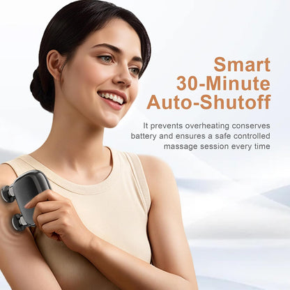 LEERCON Massage Gun Deep Tissue, Silent Motor and Portable Massage Gun with 4 Interchangeable Heads for Deep Muscle Relief and Relaxation, Relax Gift