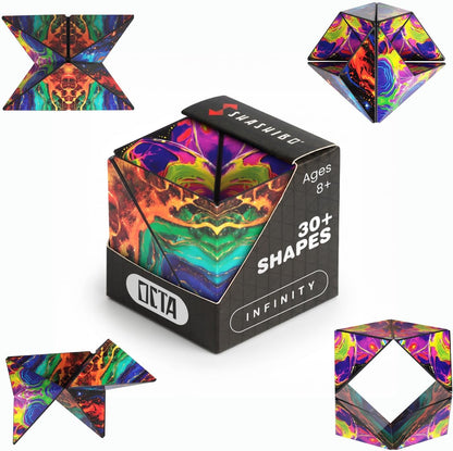 Shashibo DODECA Magnetic Puzzle Cube, Stress Relief Fidget Toy - Colors A