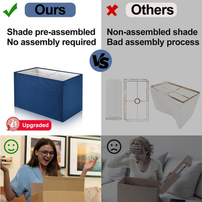 21" Touch Bedside lamps with 2 USB & AC Outlets, 3-Way Dimmable Bedside Table Lamps Set of 2 for Bedroom Living Room Office Reading, Gray Shade Lamps for Night Stands, 5000K LED Bulbs Included