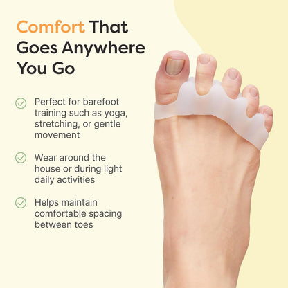 ZenToes Gel Toe Spacers & Separators for Overlapping Toes, 1 Pair