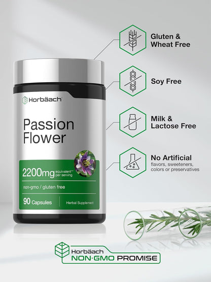 Horbäach Passion Flower Capsules | 90 Count