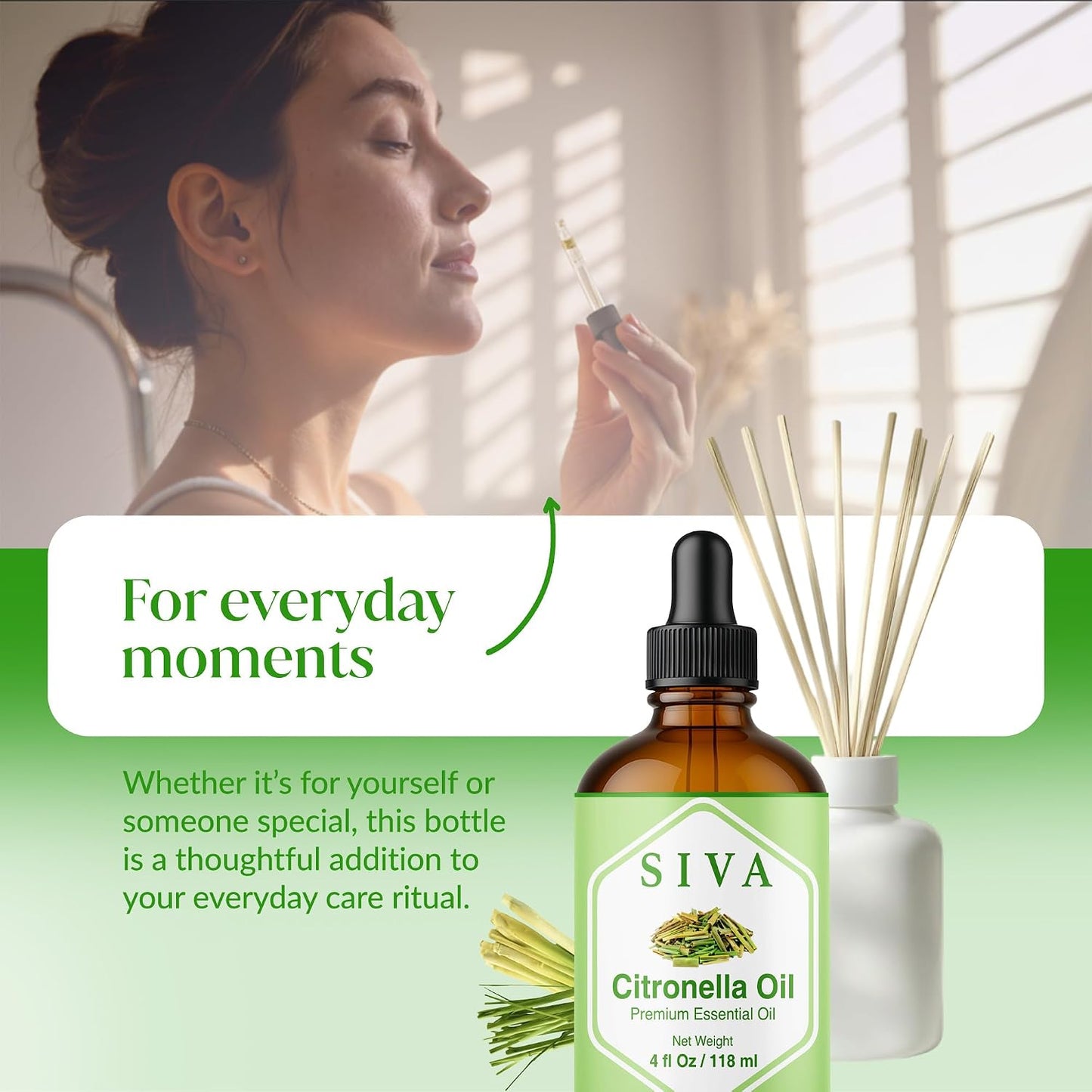 Siva Lavender Essential Oil, Huge Bottle, Large Size, 16 Fl Oz (473 ml)