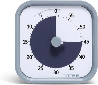 Time Timer MOD 60-Minute Visual Timer, Home Edition, Silent Operation, Study Tool for Homeschool and Office Use (Pale Shale)