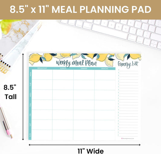 bloom daily planners Horizontal Weekly To Do List Notepad with 60 Undated Sheets - Weekly Desk Planner or Chore Pad with Priorities & Habit Tracker - 8.5” x 11” - Pastel