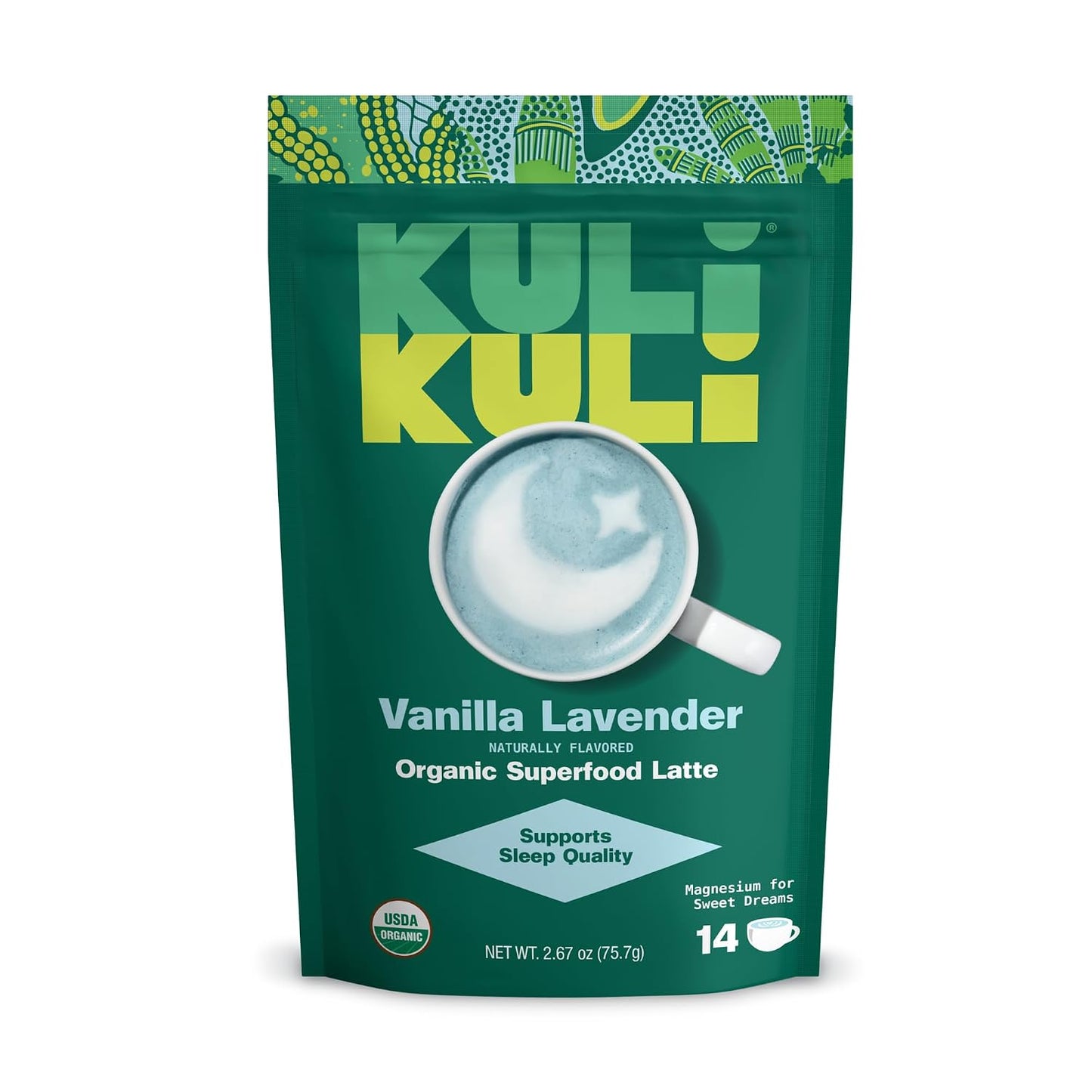 Kuli Kuli Matcha Moringa Organic Superfood Latte - Matcha Green Tea Powder for Natural Caffeine & Antioxidants with Moringa and Lion’s Mane for Cognitive Support and Mental Focus