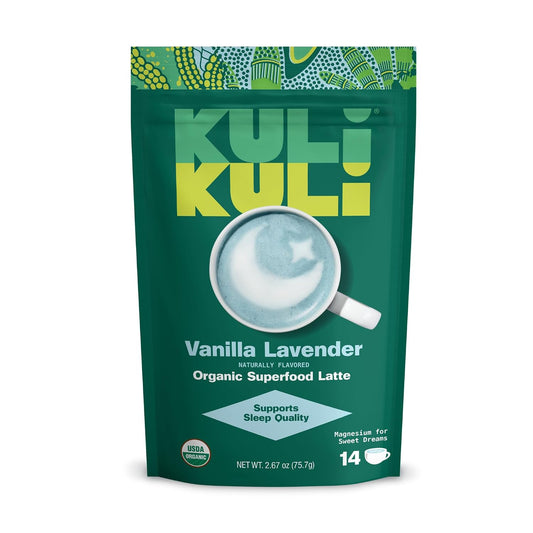 Kuli Kuli Vanilla Lavender Superfood Latte, Magnesium Citrate Sleep Support
