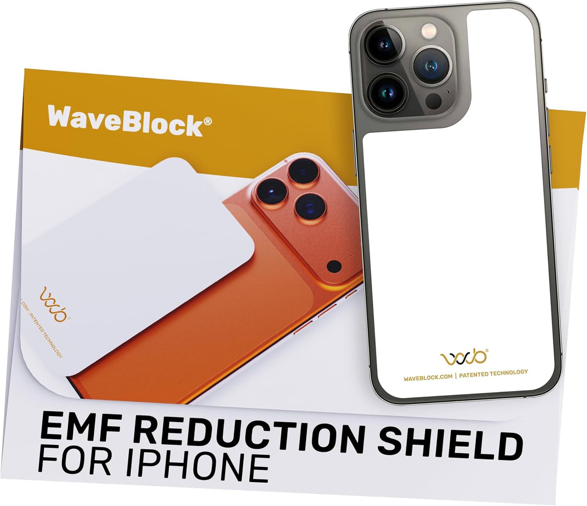 WAVEBLOCK EMF Blocker Sticker for iPhone 15 White