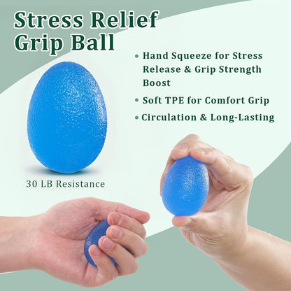 CYFIE Grip Strength Trainer Kit with Adjustable Resistance 10 - 132 Lbs, Forearm Exerciser, Finger Stretcher, Stress Ball, Forearm Strengthener for Workout wuth Storage Bag, Muscle Building and Recovery