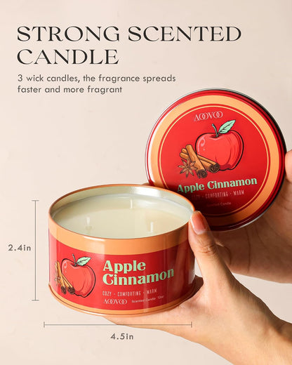 AOOVOO Sage Candle for Cleansing - 3 Wick 12oz Large Scented Candle with Crystals & Sage Leaves Inside, Soy Candles Non Toxic for Meditation Spiritual Gift, Aromatherapy Candle for Women Men