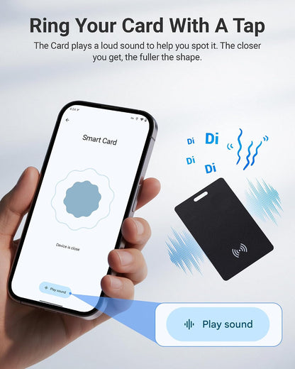 Android Wallet Tracker Card, Smart Card (Android Only), GPS Wallet Finder, Airtag Tracking Card, Compatible with Google Find Hub App