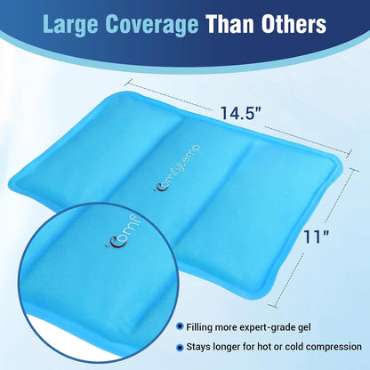 Comfytemp Gel Ice Packs for Injuries Reusable, Hot Cold Compress Ice Packs