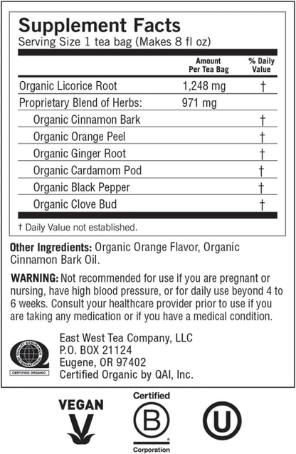 Organic Egyptian Licorice 16 tea bags by Yogi Tea
