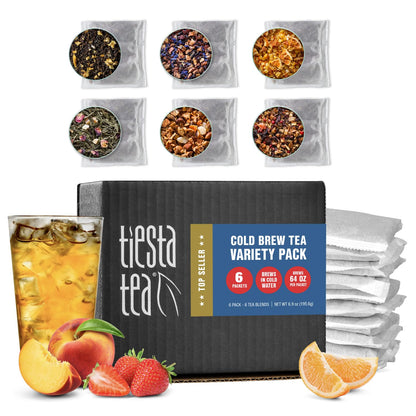 Tiesta Tea - 8 Herbal & Rooibos Sampler Dry Flight Set, Loose Leaf, No Caffeine, Makes Hot and Iced, Assorted Tea Sets with Herbal, Chai, Fruit Blends & More, 8 Resealable Sample Pouches