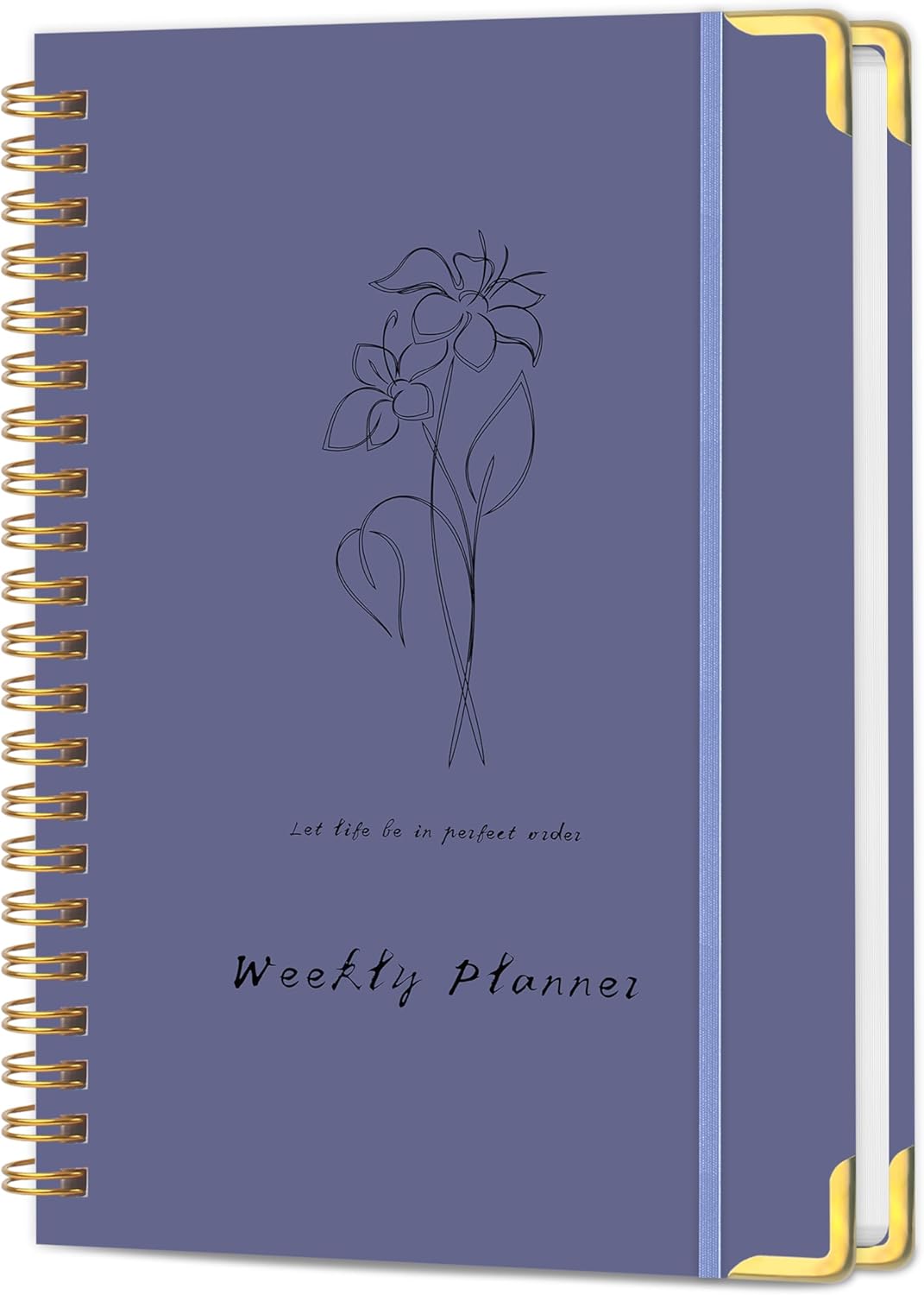 Undated Weekly Planner With Habit Tracker & To Do List 5.7 x 8.0 inch | Avoid Unfocused Busywork,Productivity Organizer,No-Bleed Thick Pages,Portable Size,Lay-Flat Spiral for Hands Free