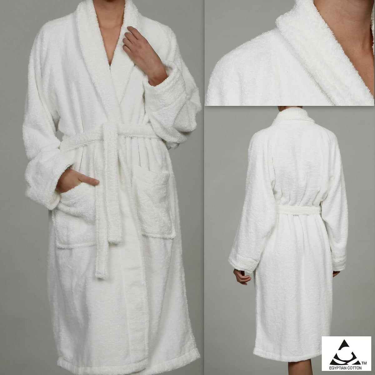 Cotton Unisex Terry Robe, Soft And Absorbent Robes For Men And Women, Bathroom Accessories