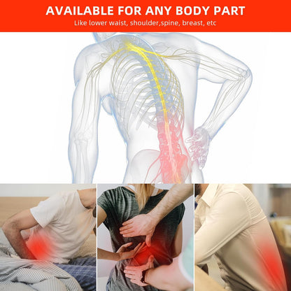 bonodave Red Light Therapy Pad for Body Back Knee Shoulder Hands Feet 660nm 850nm Home Use 3 Chips in 1 Infrared Wrap Belt Gift for Women Men (Corded)