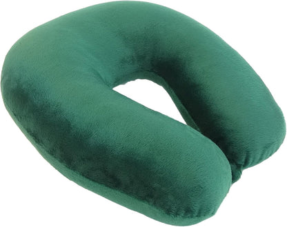 Wolf Essentials Adult Cozy Soft Microfiber Neck Pillow for Travel – Compact, Machine Washable - Perfect for Airplane, Car, or Home Use - Filled and Finished in The USA – Charcoal