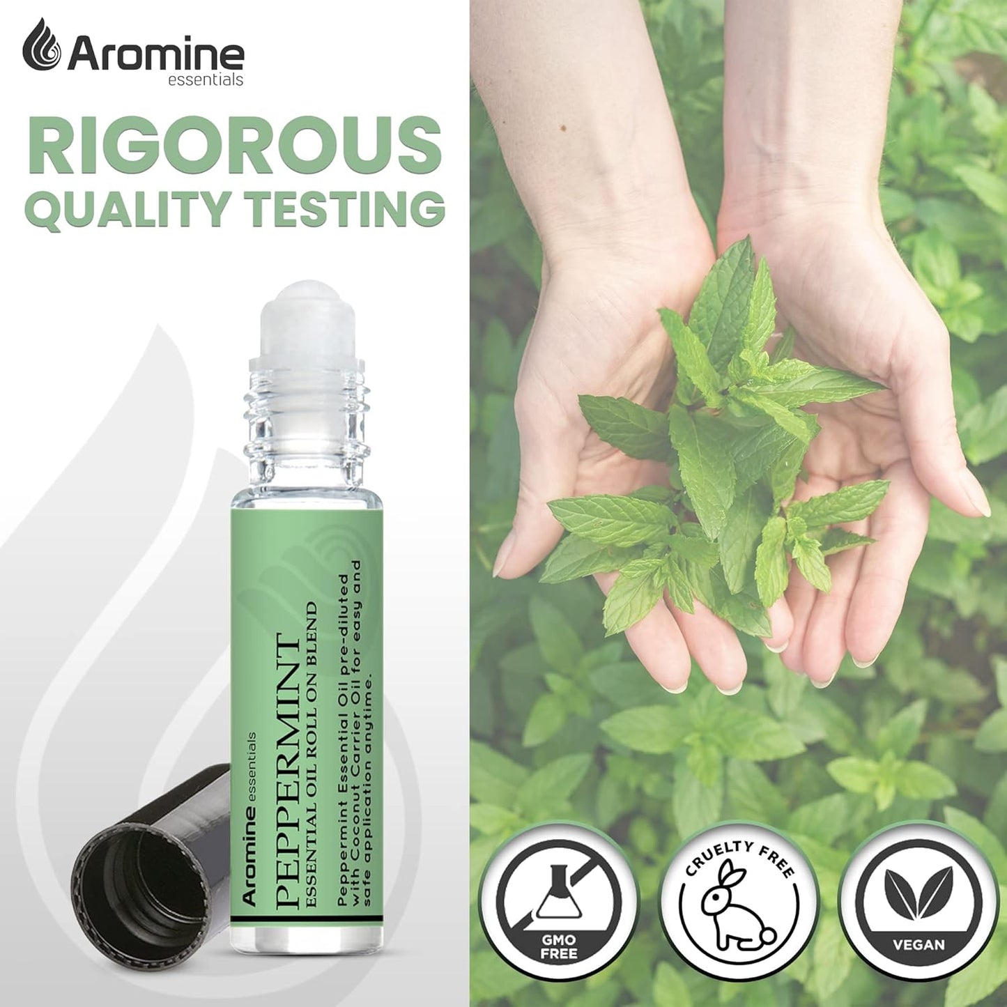 Lavender Essential Oil Roll On, Pre-Diluted 10ml (Pack of 2). Premium Quality, Therapeutic Grade Topical Ready Aromatherapy Oil