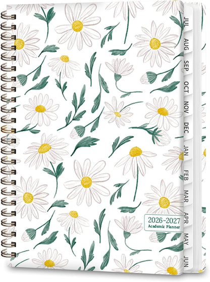 Planner 2026-2027, Weekly and Monthly Calendar Planner, JUL 2026 - JUN 2027 | Academic Year, Daily Agenda Book, A5(6.3'' x 8.5''), Sprial Bound, Inner Pocket, Office School Use