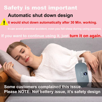 Portable Cordless Heating Pad, Electric Waist Belt Device, Fast Heating Pad with 3 Heat Levels and 3 Massage Modes, Back or Belly Heating Pad, Gift for Her, Women and Girl