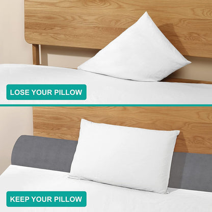 Vekkia 34" Extra-Long Wedge Pillow, 5.5" Bed Wedge Pillow for Sleeping,Gray
