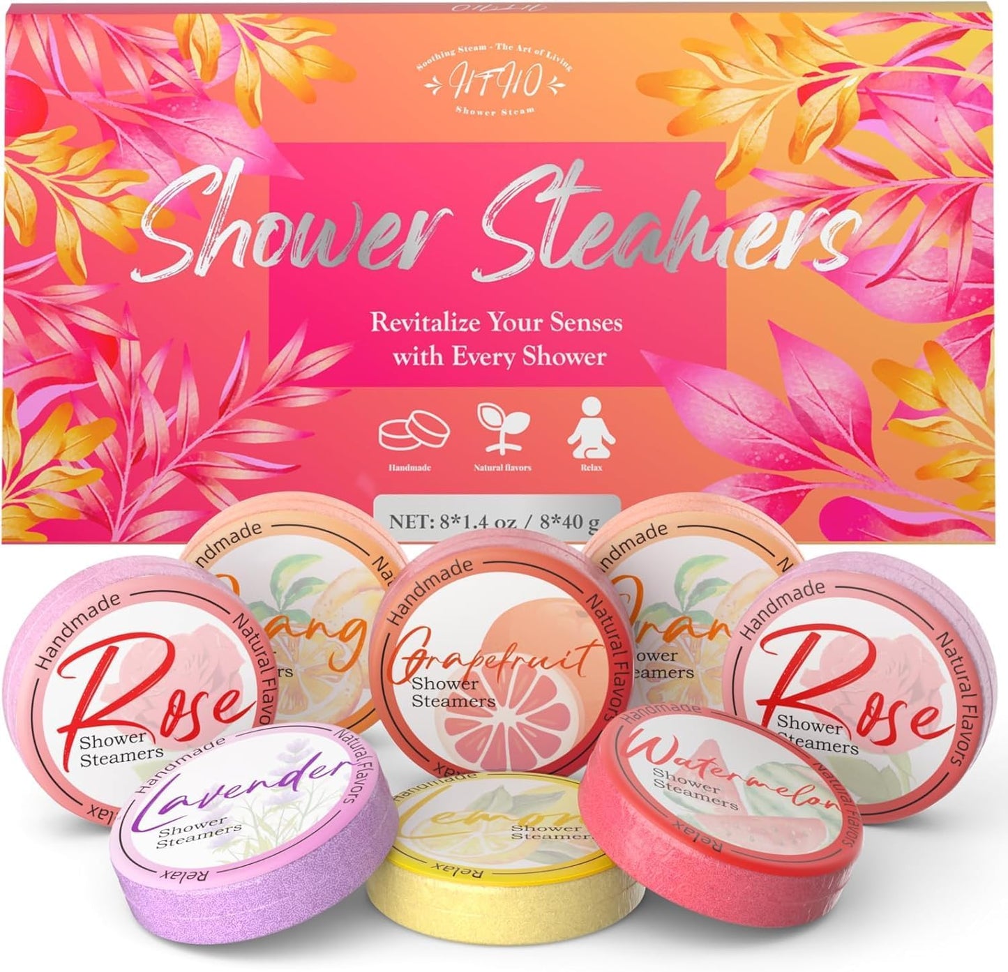 Shower Steamers Aromatherapy 8 Pack - Gifts for Women, Shower Bombs with Essential Oils, Self Care and Stress Relief Stocking Stuffers, Relaxation Birthday Gifts for Women and Men