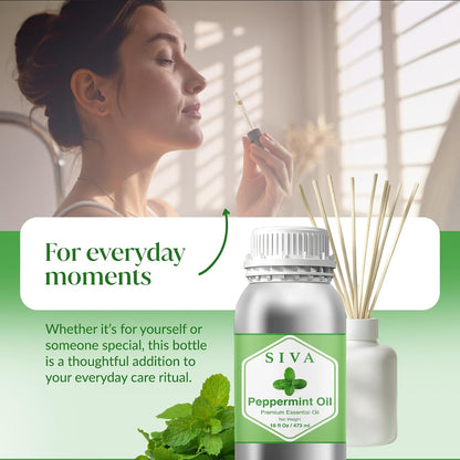 Siva Lavender Essential Oil, Huge Bottle, Large Size, 16 Fl Oz (473 ml)