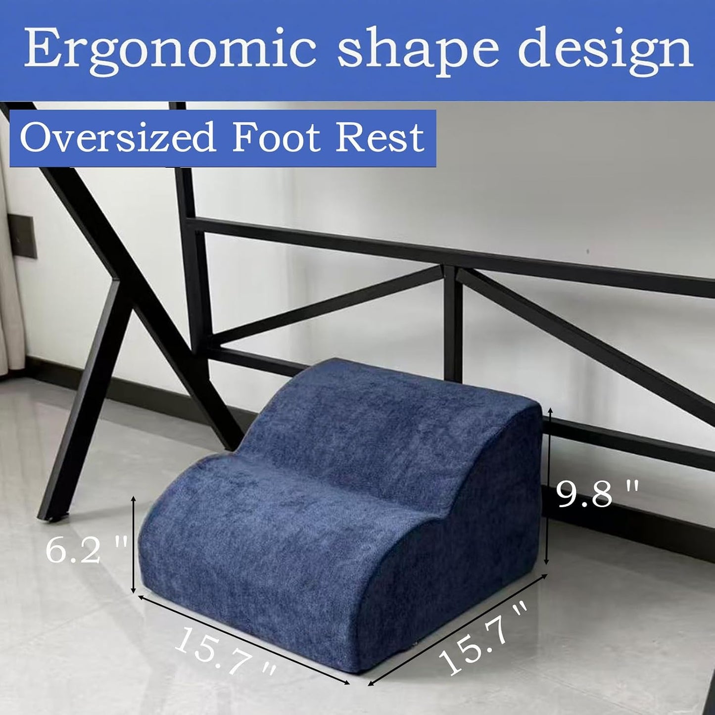 Foot Rest for Under Desk at Work.Multifunctional 3-Tier Foot Stool,with Washable Footrest.for Under Desk,Office Chair Gaming Chair & Sofa,Leg Elevation Pillow,Supports Posture -Dark Grey