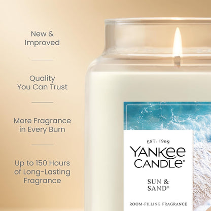 Yankee Candle Sage & Citrus Scented Candle, 22oz Large Jar