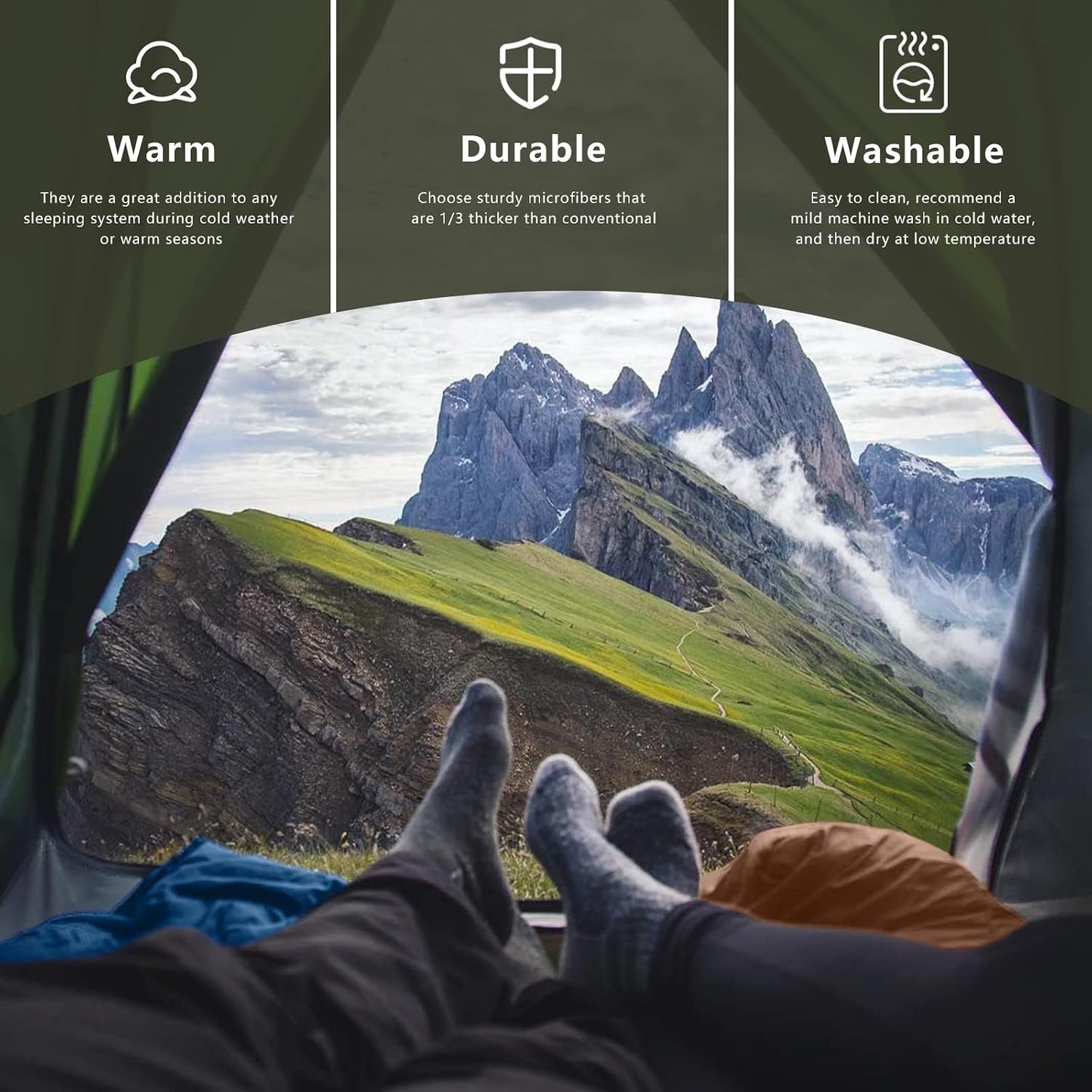 Mini Camping Blanket,Lightweight Puffy Blanket Packable Throw Blanket Waterproof Windproof for Outdoors, Travel, Beach, Airplane, Hiking